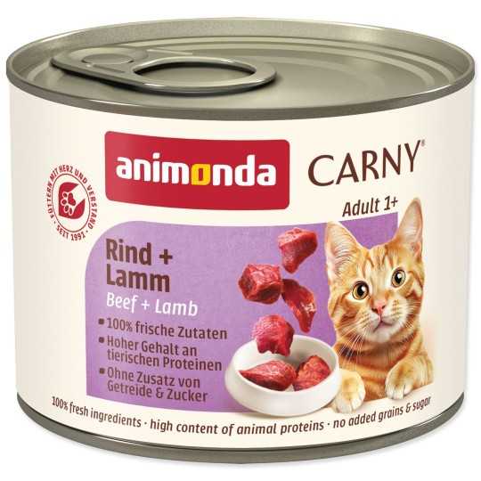 Konzerva Animonda Carny Adult govedina in jagnjetina 200 g