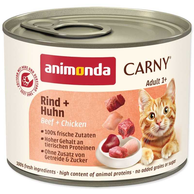 Konzerva Animonda Carny Adult govedina in piščanec 200 g