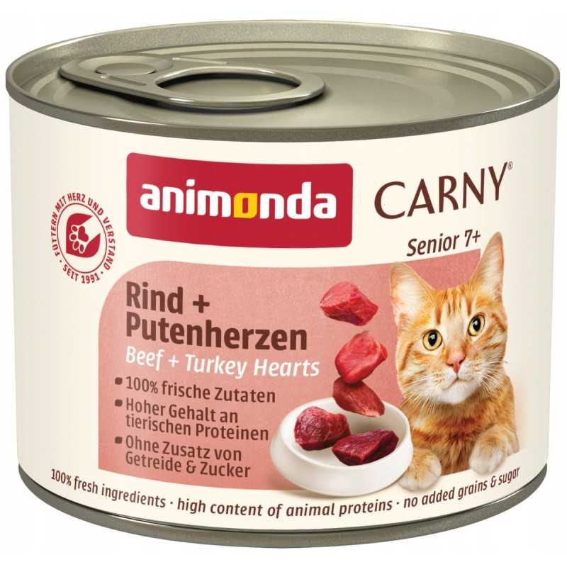 Konzerva Animonda Carny Senior goveje in puranje srce 200 g