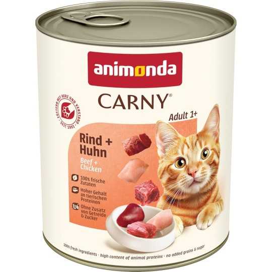 Konserva Animonda Carny Adult govedina in piščanec 400g