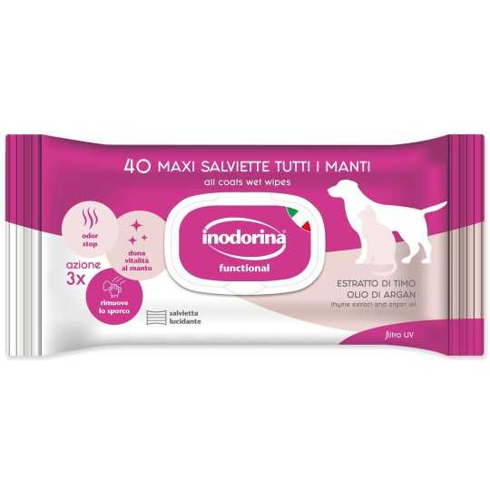 Robčki Inodorina Mleko in Vanilija 40 kosov