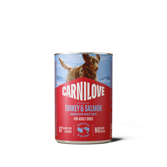 Konzerva Carnilove Dog Wild Meat losos in puran 400g