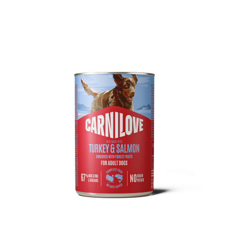 Konzerva Carnilove Dog Wild Meat losos in puran 400g
