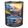 Konserva Ontario Adult telečja pašteta z okusom kurkume 800g