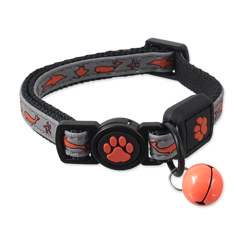 Obojok Active Cat Reflective oranžový