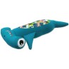 Igrača Dog Fantasy Water Float kladivák, plavajoč, s PET plastenko, turkizna, 33 cm
