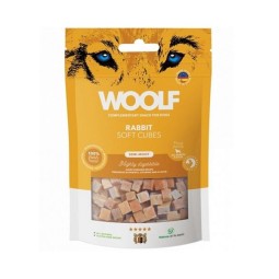 Mehki priboljški za pse Woolf (kockice z zajcem), 100 g
