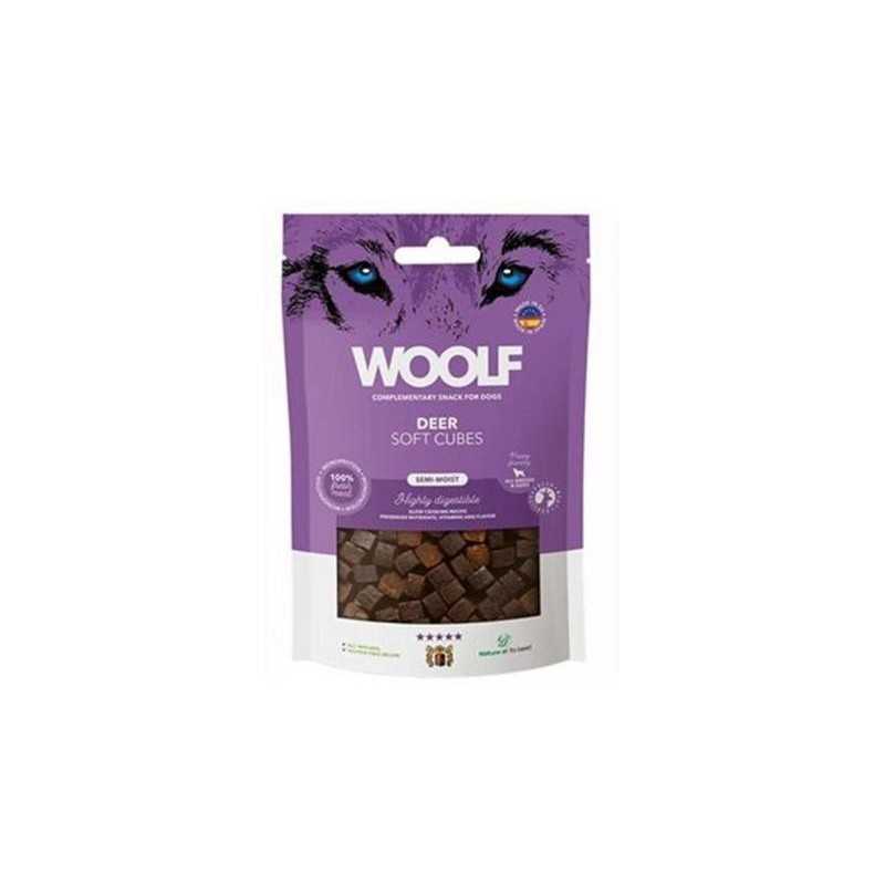 Poslastica Woolf Dog Soft Cubes Deer 100 g