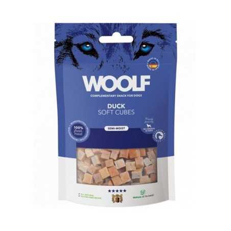 Mehki priboljški za pse Woolf (kockice z raco), 100 g