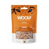 Mehki priboljški za pse Woolf (kockice s puranom), 100 g