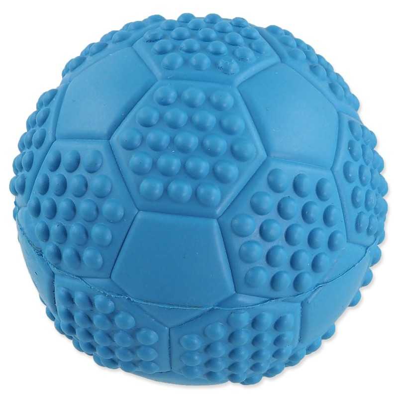 Igrača Dog Fantasy nogometna žoga z izboklinami in piščalko, mešanica barv, 7 cm