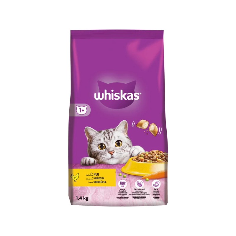 Mars WHISKAS za odrasle mačke s piščančjim mesom 1,4 kg