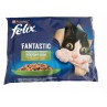 Nestlé FELIX Fantastic cat Multipack piščanec s paradižniki & govedina s korenjem žele vrečka 4x85 g