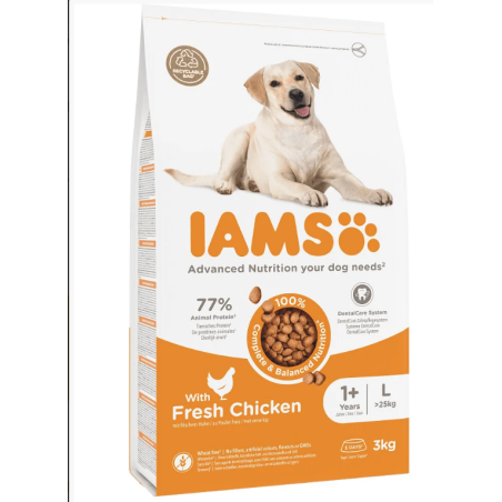 Hrana IAMS za odrasle velike pse, piščanec, 3 kg