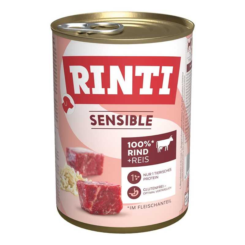Konzerva Rinti sensible Adult goveje in riž 400g