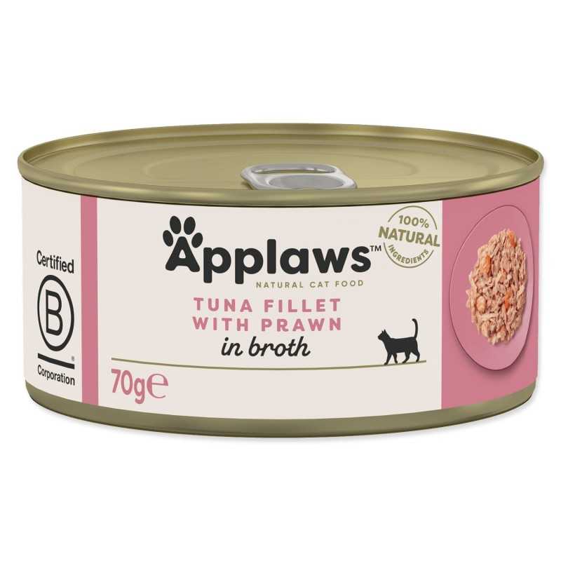 Konzerva Applaws Cat tuna z kozicami 70g