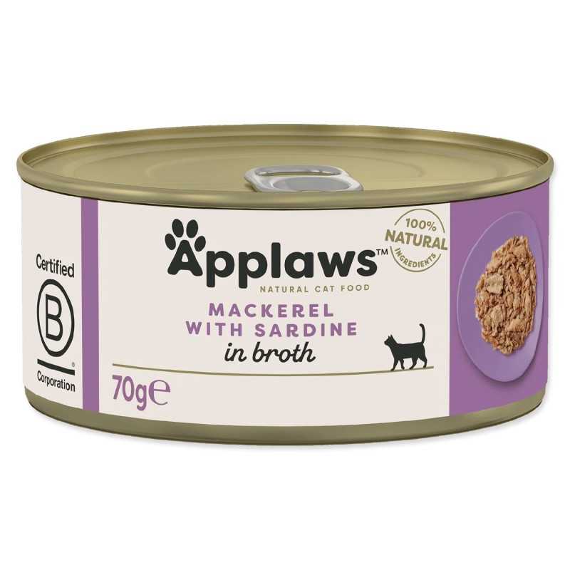 Konserva Applaws Cat skuša in sardine 70 g