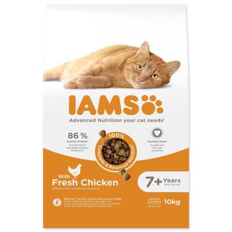 Hrana IAMS Cat Senior s piščancem, 10 kg