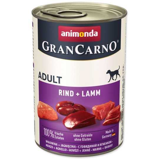 Konzerva Animonda Gran Carno Adult govedina in jagnjetina 400g