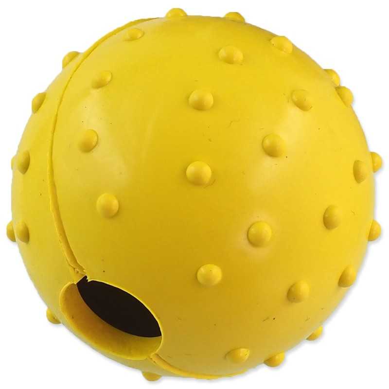 Igrača Dog Fantasy gumijasta žoga z vrvjo mešanica barv 6x30cm