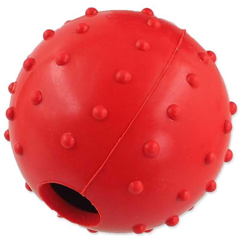 Igrača Dog Fantasy gumijasta žoga z vrvjo mešanica barv 6x30cm