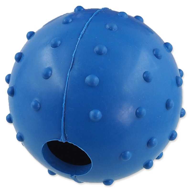 Igrača Dog Fantasy gumijasta žoga z vrvjo mešanica barv 6x30cm