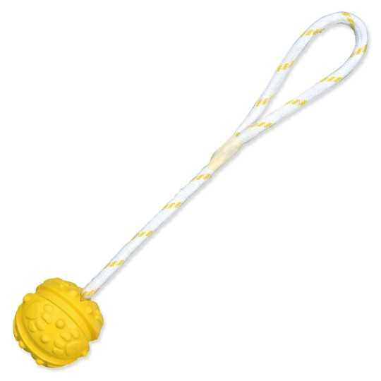Igrača Trixie plavajoča gumijasta žoga na vrvi 4,5 cm