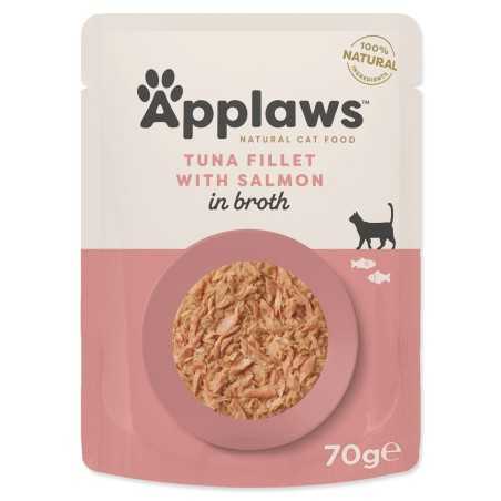 Vrečka Applaws cat tuna in losos v želeju 70 g
